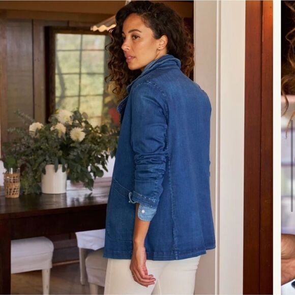 Frank & Eileen Belfast Jacket Performance Denim Blue Size XXS - Picture 2 of 10